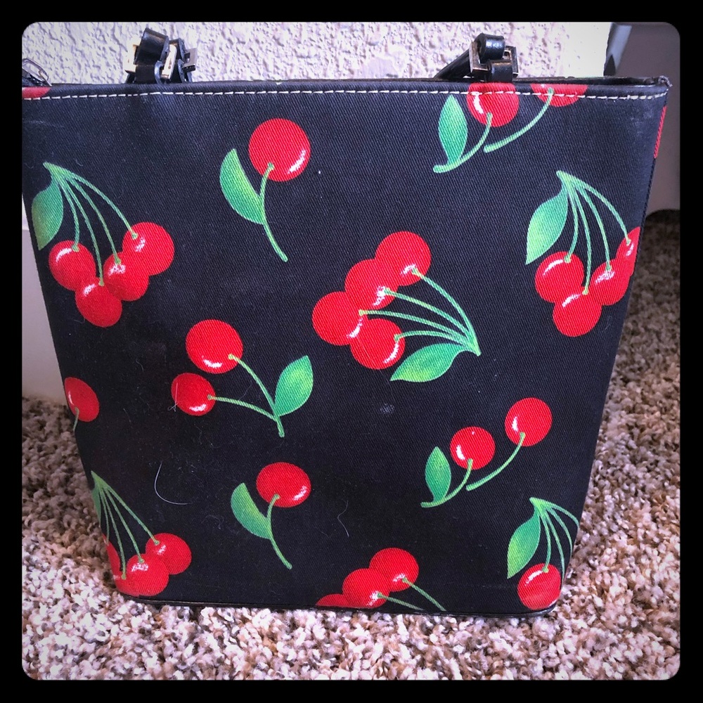 Small Cherry Print Bag